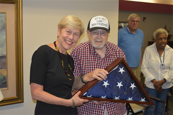 Rep. Ross with NC veteran