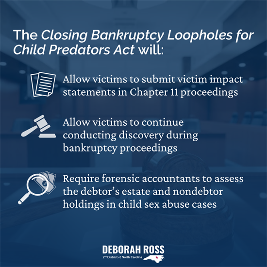 Closing bankruptcy loopholes for child predators act