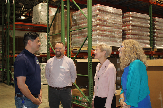 Rep. Ross at local food bank