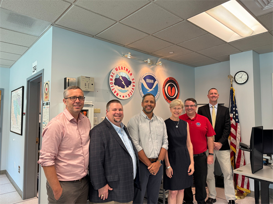 Rep. Ross with National Weather Service Weather Forecasting Office staff