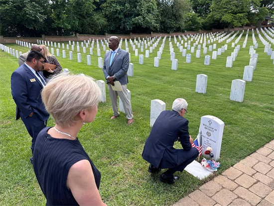 Rep. Ross visits Raleigh National Cemetery